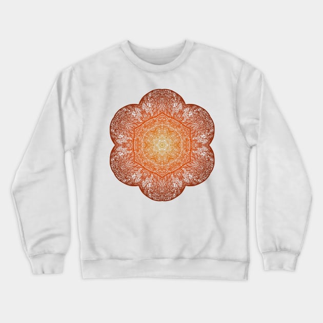 Forest Mandala - Colored Lace Crewneck Sweatshirt by ElviraDraat